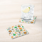Cute St. Paddy's Day Irish Thmed Pattern Kartonnen Onderzetters (Insitu)