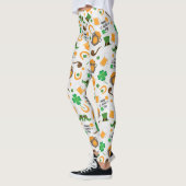 Cute St. Paddy's Day Irish Thmed Pattern Leggings (Links)