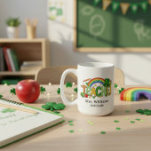 Cute St. Patrick’s Day Lucky to Teach Teacher Gift Koffiemok