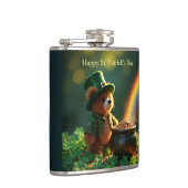 Cute St. Patrick’s Day Teddy Bear Heupfles (Rechts)