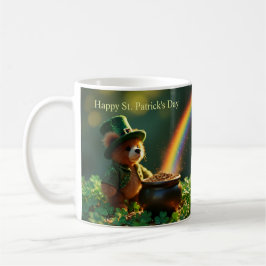 Cute St. Patrick’s Day Teddy Bear Koffiemok