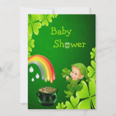 Cute St. Patrick's Day Baby shower Kaart (Voorkant)