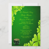 Cute St. Patrick's Day Baby shower Kaart (Achterkant)