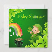 Cute St. Patrick's Day Baby shower Kaart (Voorkant)