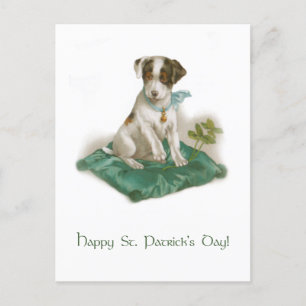 Cute  St. Patrick's Day Beagle Pup Briefkaart