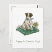Cute St. Patrick's Day Beagle Pup Briefkaart (Voorkant / Achterkant)