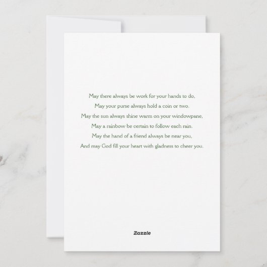 Cute St. Patrick's Day Beagle Pup Feestdagenkaart (Achterkant)