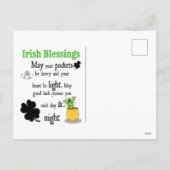 Cute St. Patrick's Day Beer Feestdagenkaart (Achterkant)