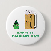 Cute St. Patrick's Day Button (Voorkant)