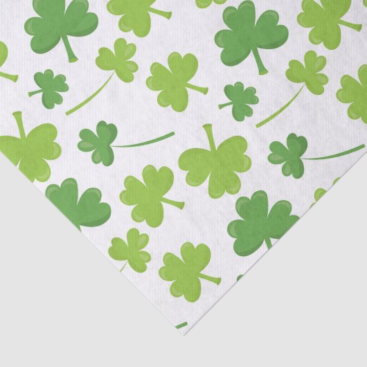 Cute St. Patrick's Day Clovers Tissuepapier (Detail)