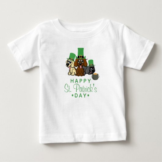 Cute St. Patrick's Day Dogs Leprechaun Petten Pupp (Voorkant)