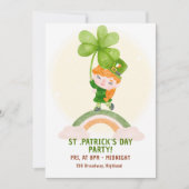 Cute St. Patrick's Day-feestuitnodiging Kaart (Voorkant)