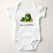 Cute St. Patrick's Day-foto baby t-shirt