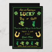 Cute St. Patrick's Day geslacht onthulling Kaart (Voorkant / Achterkant)