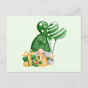 Cute St. Patrick's Day Gnome Briefkaart
