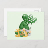 Cute St. Patrick's Day Gnome Briefkaart (Voorkant / Achterkant)