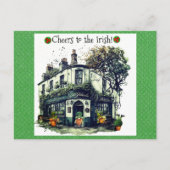 Cute St Patricks Day Gnome Irish Pub Cheers Briefkaart (Voorkant)