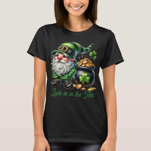 cute St. Patrick's day gnome t-shirt (Voorkant)