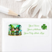Cute St. Patrick's Day Gnomes Etiket (Insitu)