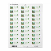 Cute St. Patrick's Day Gnomes Etiket (Full Sheet)