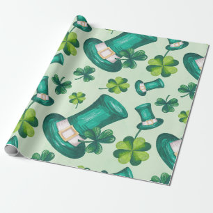 Cute St. Patrick's Day Green Cadeaupapier
