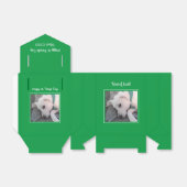 Cute St. Patrick's Day Green Lazy Dog Bedankdoosjes (Uitgevouwen)