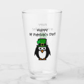 Cute St. Patricks Day-kabouter cartoon bierglas Glas (Achterkant)