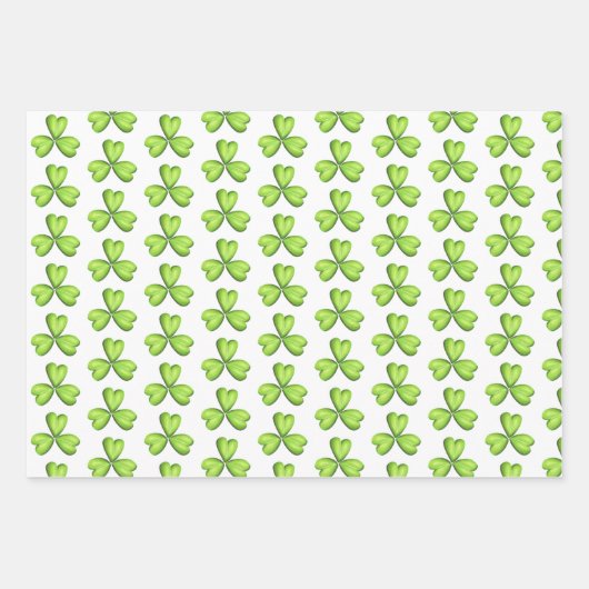 Cute St Patrick's Day Leprechaun Irish Thmed Inpakpapier Vel (Voorkant 3)