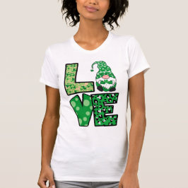 Cute St. Patrick's Day Love Gnome T-Shirt