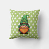 Cute St. Patrick's Day Lucky Leprechaun Gnome  Kussen (Achterkant)