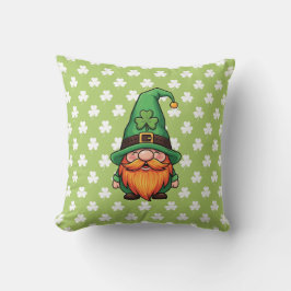 Cute St. Patrick's Day Lucky Leprechaun Gnome  Kussen
