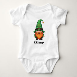 Cute St. Patrick's Day Lucky Leprechaun Gnome  Romper