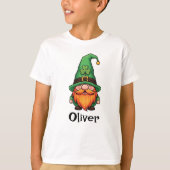 Cute St. Patrick's Day Lucky Leprechaun Gnome  T-shirt (Voorkant)