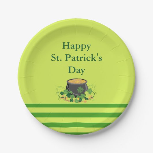 Cute St. Patrick's Day Papieren Bordje (Voorkant)