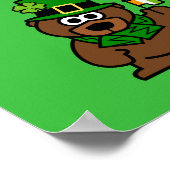 Cute St Patrick's Day poster met leprechaun beer (Hoek)