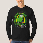 Cute St Patricks Day Rainbow Llama Feeling Lucky S T-shirt (Voorkant)