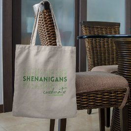 Cute St Patrick's Day Shenanigans Coordinator Tote Bag