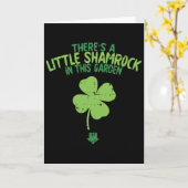Cute St. Patrick's Day zwangerschapsaankondiging T Kaart (Gele Bloem)