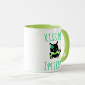 Cute St. Patrick's Kiss me Ik ben Irish Cat Mok (Voorkant rechts)