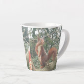 Cute Standing Squirrel Latte Mok (Rechterhoek)