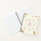 Cute Star en Moon Pattern Notitieboek (Binnen)