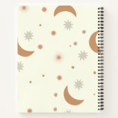 Cute Star en Moon Pattern Notitieboek (Achterkant)