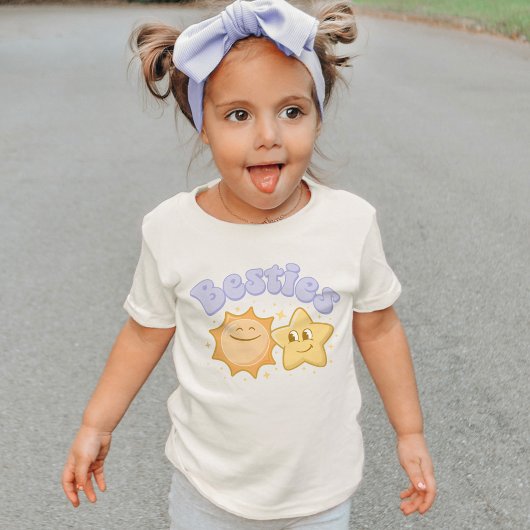 Cute Star en Sun Besties Birtday Galentine's Day T-shirt