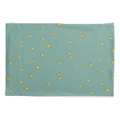 Cute Star Illustrations on Teal Kussensloop (Achterkant)