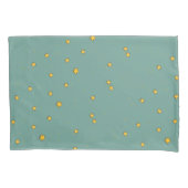 Cute Star Illustrations on Teal Kussensloop (Voorkant)