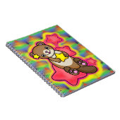 Cute Star Otter met Rainbow Psychedelic Colors Notitieboek (Rechterzijde)