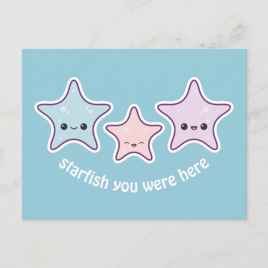 Cute Starfish Briefkaart (Voorkant)