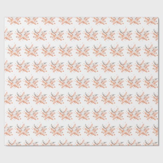 Cute Starfish Cadeaupapier (Vlak)