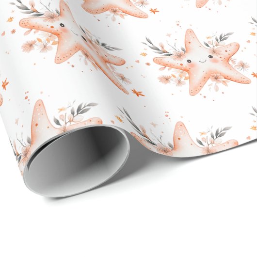 Cute Starfish Cadeaupapier (Rol Hoek)
