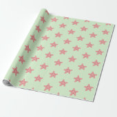  Cute starfish  Cadeaupapier (Uitgerold)